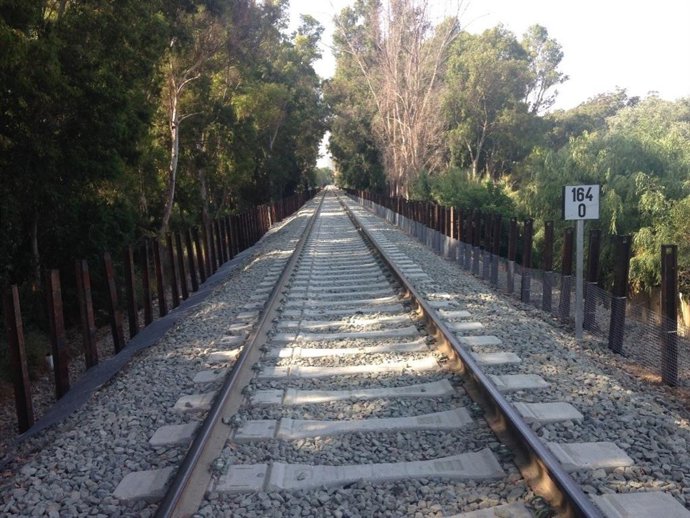 Trabajos de renovacin de va del tramo Bobadilla-Ronda