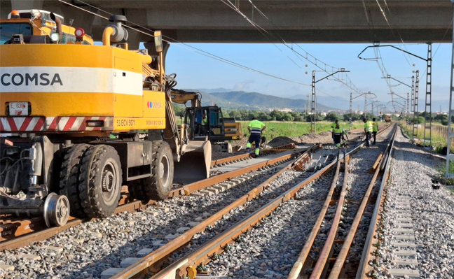 Finalizadas las obras de adecuacin del nudo ferroviario de Sant Vicen de Calders