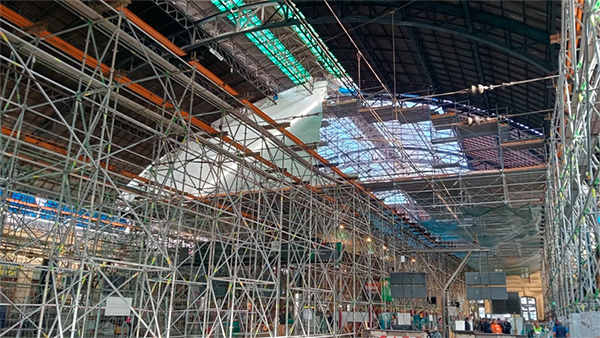 Avanzan las obras de restauracin de la estacin de Valncia Nord