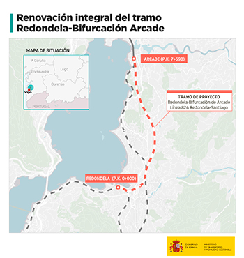 En marcha la renovacin integral del tramo Redondela-Bifurcacin Arcade