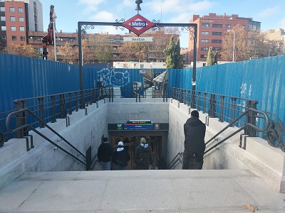 La modernizaci�n de la estaci�n de Ventas de Metro de Madrid, al 60 por ciento