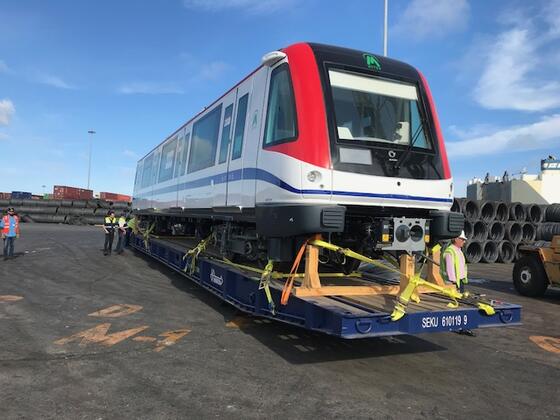 Alstom entrega los dos primeros trenes para la l�nea 2 del Metro de Santo Domingo