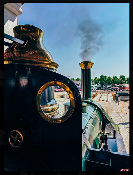 La �Matar� vuelve a llenar de vapor el Museu del Ferrocarril de Catalunya
