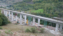 Concluye la construcci�n del viaducto de Teso Este, en el municipio asturiano de Lena 