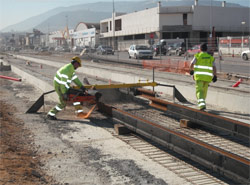 Las obras del tranva de Jan se encuentran al 70 por ciento de ejecucin