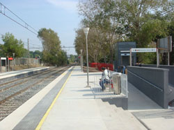 Restablecido el tr�fico ferroviario en Castelldefels (Barcelona)