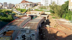 Se reanudan los trabajos de la prolongacin de la lnea de FGC en Tarrasa 