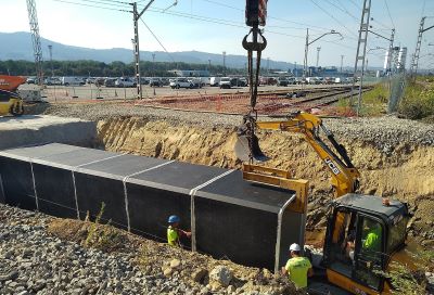 Avances en las obras de ampliación de vías de apartado en el tramo Guillarey-Porriño