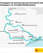 Licitados los estudios informativos para reforzar el ferrocarril de mercancas entre Aragn y Catalua