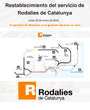 El servicio de Rodalies se retoma hoy parcialmente y ser� gratuito durante un mes