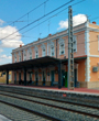 Renovaci�n de catenaria en la estaci�n de La Roda de Albacete