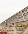 Avances en las obras de revestimiento del viaducto de Los Tramposos, en Valladolid
