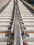 Manganese steel crossings