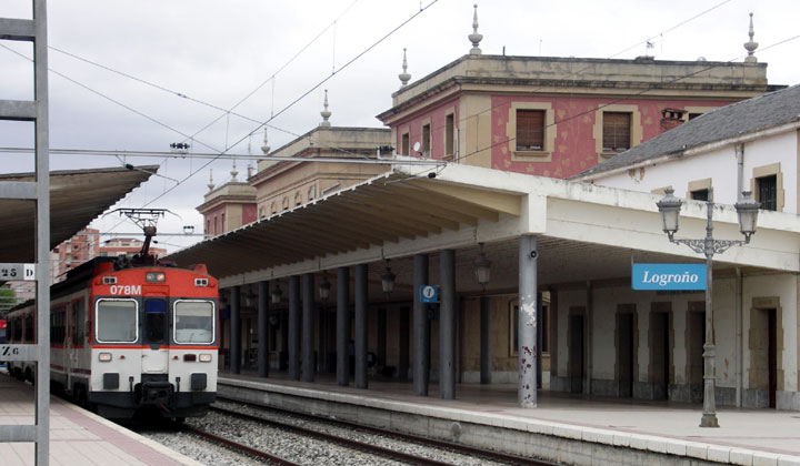 Vista general de la estación de Logroño