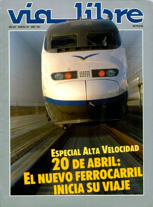 Empiezan en abril de 1992 los servicios de alta velocidad en España.