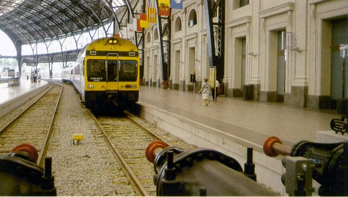 Rehabilitadas las toperas elásticas de la estación de Francia en Barcelona en 1992.