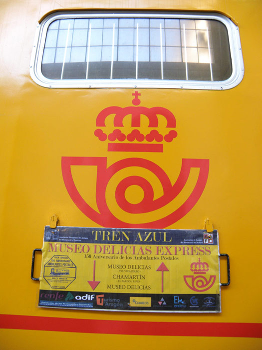 El Tren Azul realizó varios viajes desde Delicias hasta Chamartin recorriendo los enlaces ferroviarios madrileños
