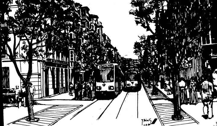 En los años ochenta, el Ayuntamiento de Vitoria convocó un concurso para la renovación de sus transportes urbanos. Entre las propuestas presentadas destacaba la del arquitecto José María Valero Suárez que, por primera vez, planteaba la implantación de tranvías modernos en la capital de Euskadi.