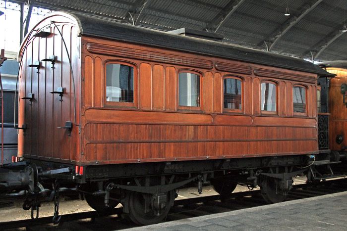 Vehículo expuesto en el Museo del Ferrocarril de Madrid. Foto Federico Pérez