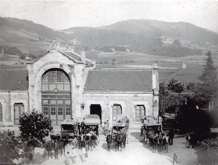 Estación de Gernika a finales del siglo XIX