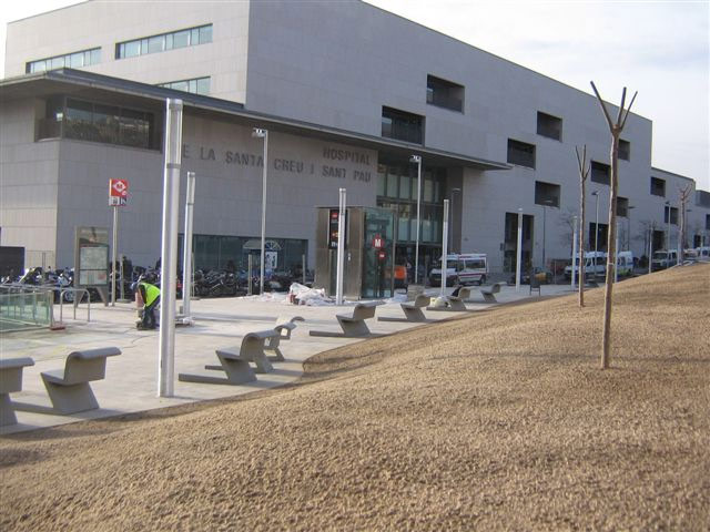 El nuevo hospital de Sant Pau al que se accede directamente desde la estación de Guinardó/Sant Pau