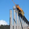 Construcción del Viaducto de Alcántara sobre el río Tajo